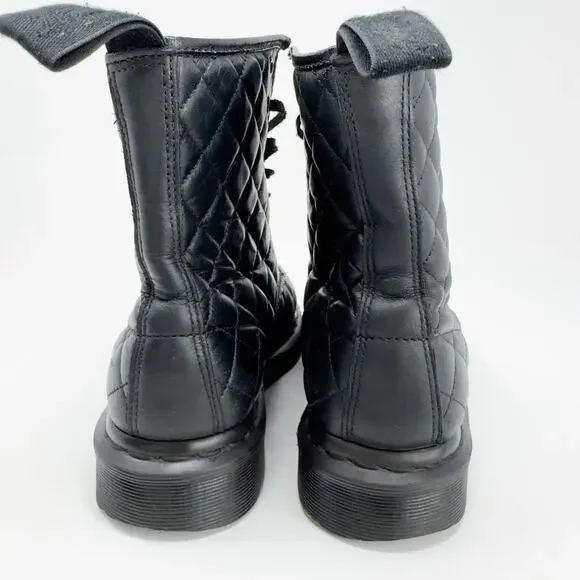 Dr. Marten's Quilted Black Leather Coralie Boot 39EU / 8W - Picture 4 of 8